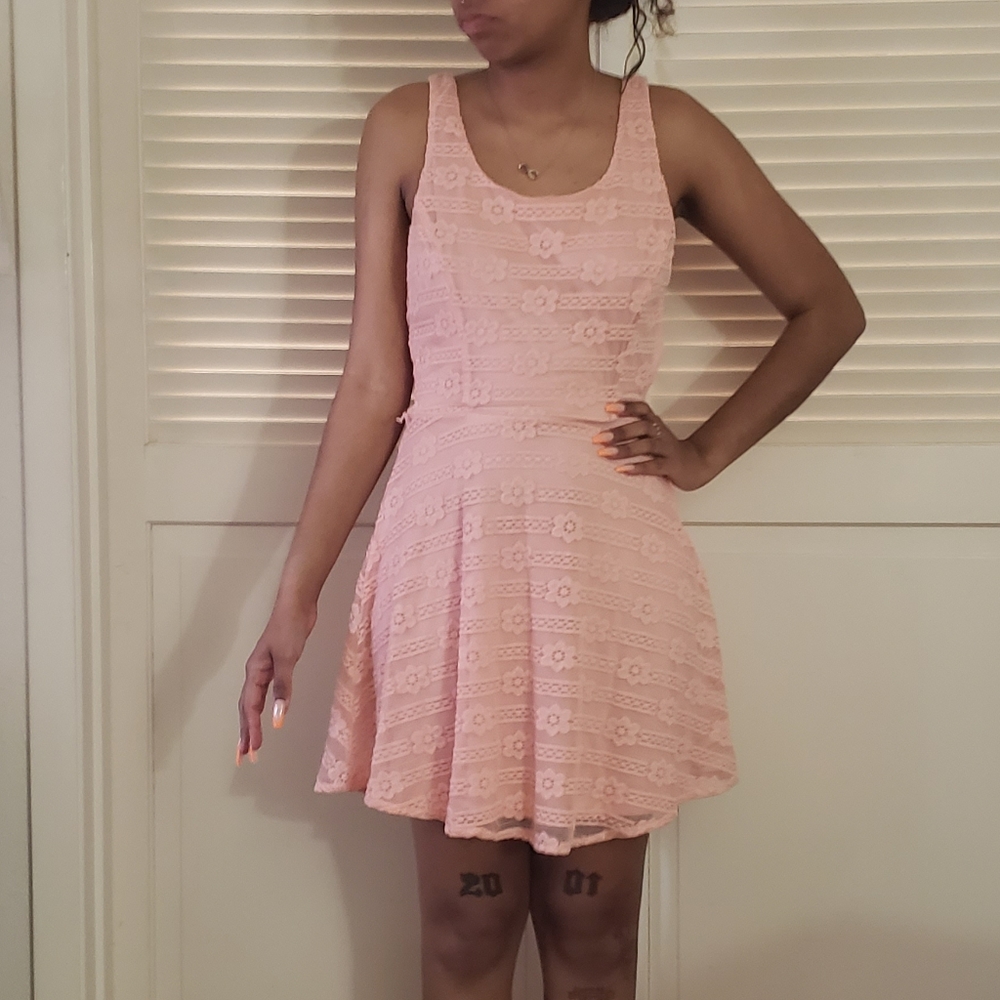 Pink Lace Dress